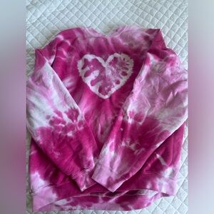 Urban Outfitters tie dye heart sweatshirt